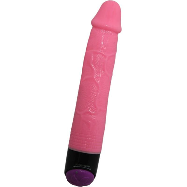 Colorful sex vibrador realístico rosa 23 cm