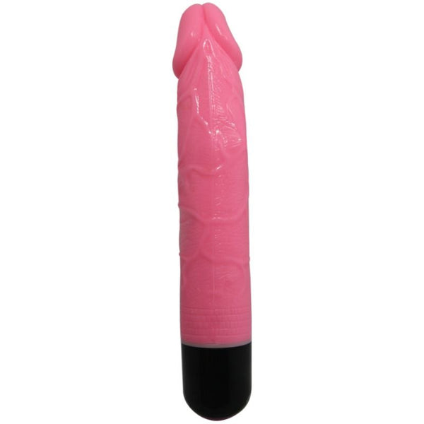 Colorful sex vibrador realístico rosa 23 cm
