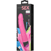 Colorful sex vibrador realístico rosa 23 cm