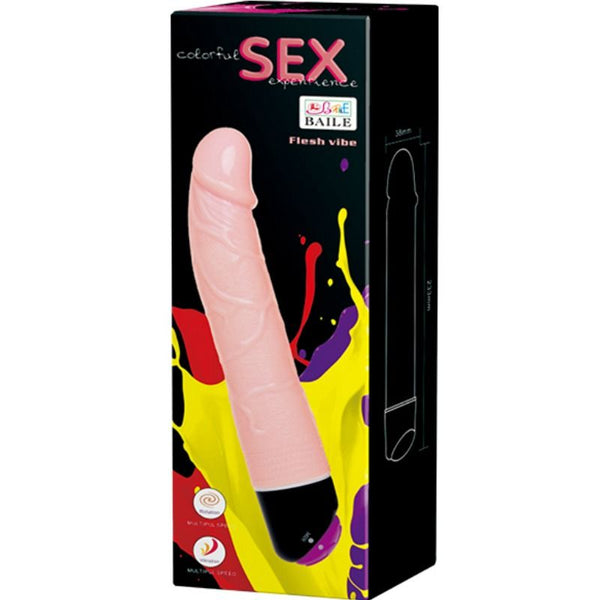 Baile colorful sex vibración y rotación 24 cm