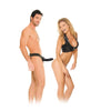 Fetish arnés hueco ajustable negro 15 cm