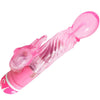 Vibrador multivelocidad con estimulador rosa