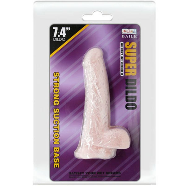 Baile super dildo realístico natural 18.8 cm