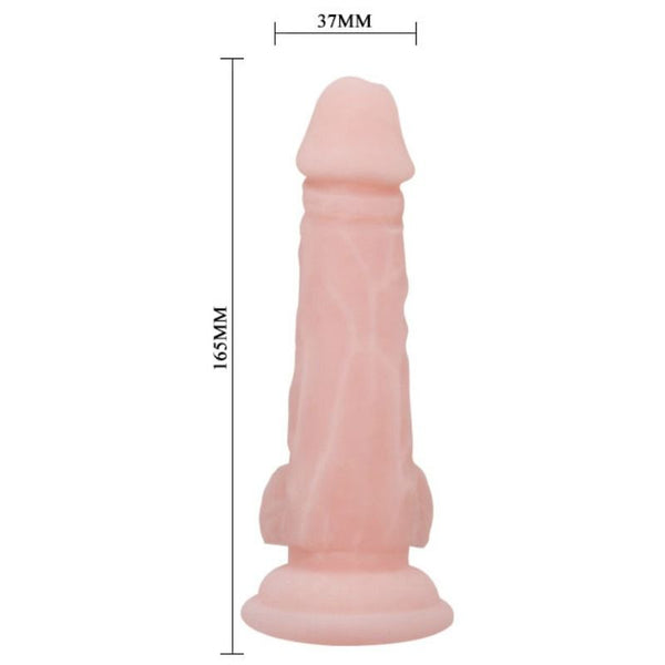 Baile super dildo realístico natural 16.5 cm