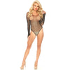 Leg body manga larga cristalizada fucsia