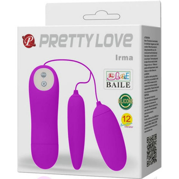 Irma huevo vibrador doble