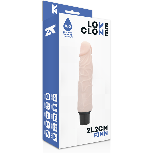 Finn vibrador realístico self lubrication 21.2 cm o 3.8 cm