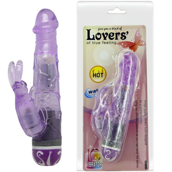 Vibrador multivelocidad con rabbit Baile lila
