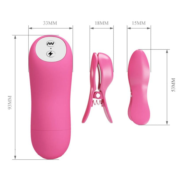 Baile romantic wave pizas con vibración y electroshock fucsia