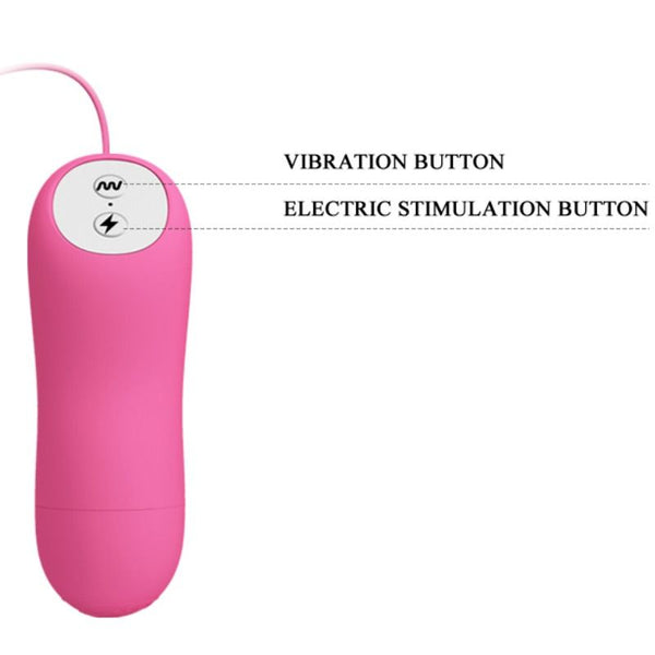 Baile romantic wave pizas con vibración y electroshock fucsia