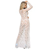 Subblime vestido largo manga larga blanco l xl