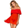 Subblime set vestido corto con tanga rojo l xl