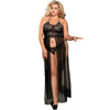 Conjunto Subblime de top y tanga negro talla grande