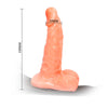 Baile arnés con pene realístico y braguita ajustable ultra passionate 15.5 cm