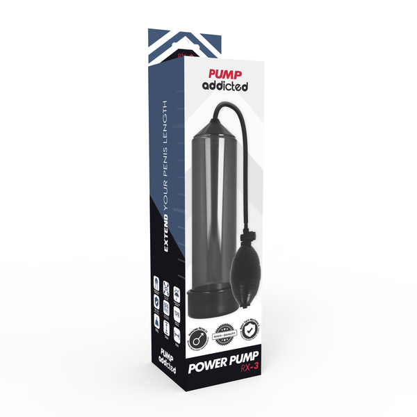 Pump rx3 bomba erección negro