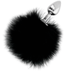 Plug anal Darkness Extra con cola negro 7 cm