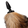 Darkness cola natural con plug anal silicona 10 cm