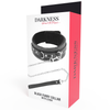 Darkness collar leather con correa alta calidad