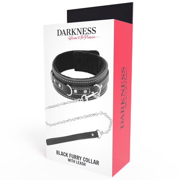 Darkness collar leather con correa alta calidad