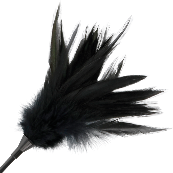 Darkness fusta con pluma negro