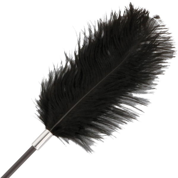 Darkness fusta con pluma love negro 56 cm