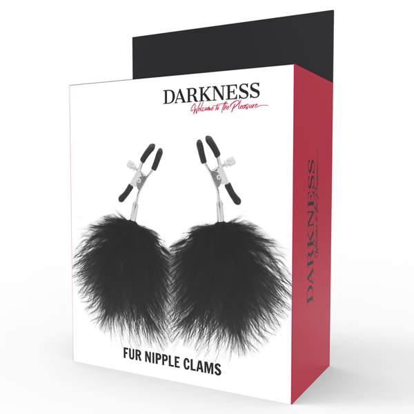 Darkness pinzas para pezones con pompones 2