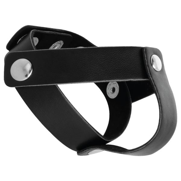 Darkness anillo de piel para pene y testículos