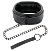 Darkness esposas y collar de cuero negro