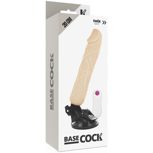 Vibrador realístico control remoto negro 20 cm o 4 cm 2