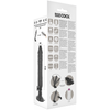 Vibrador realístico control remoto negro 20 cm o 4 cm 2