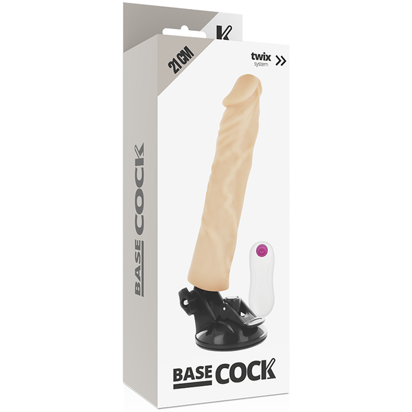 Vibrador realístico control remoto negro 21 cm o 4 cm 2