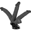 Vibrador realístico articulable control remoto negro 20 cm o 4.5 cm