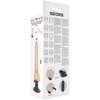 Vibrador realístico control remoto negro 18.5 cm o 4cm