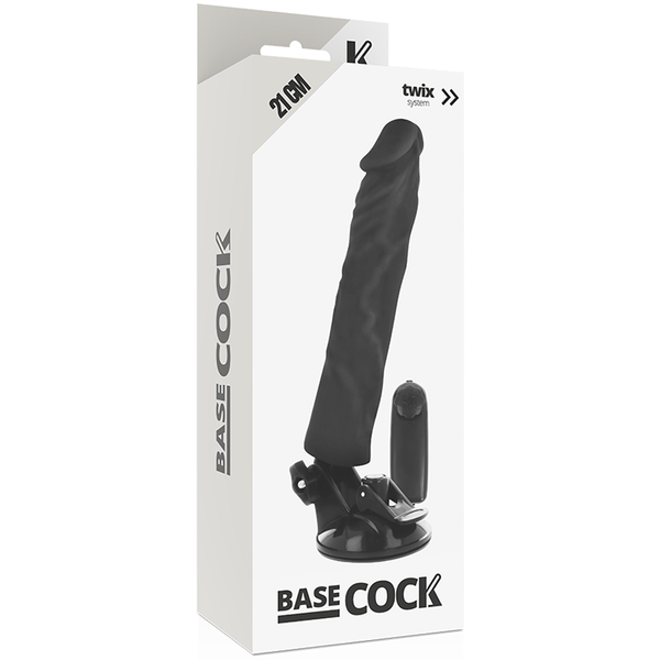 Vibrador realístico control remoto negro 21 cm o 4 cm