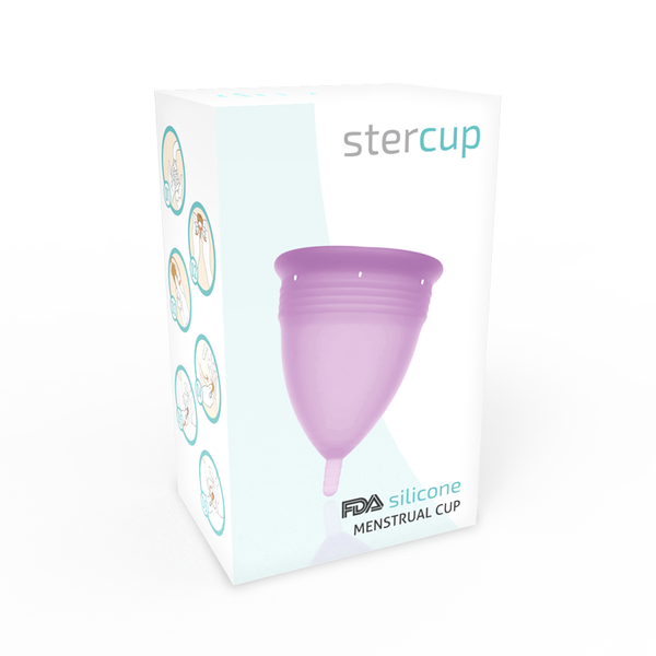 Stercup copa menstrual fda silicona lila talla l