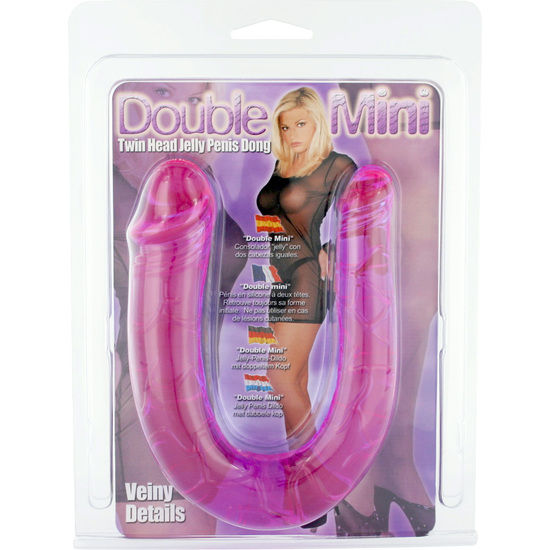 Seven pene con dos cabezas de gelatina flexible