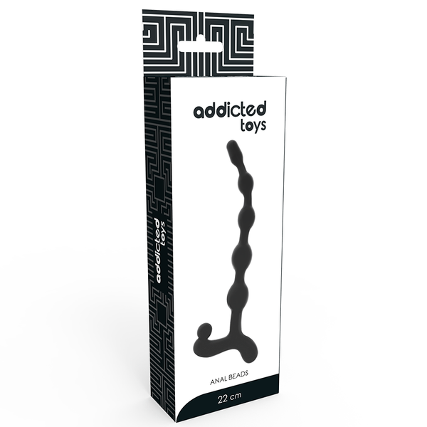 Addicted bolas anales 22 cm negro