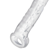 Addicted extensor para el pene transparente