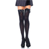 Leg medias altas con lacito negro talla grande