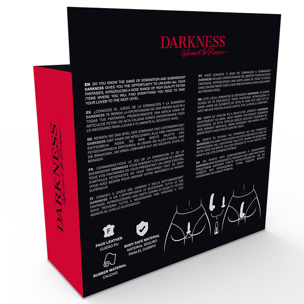 Darkness bragas con plug y dildo intercambiable