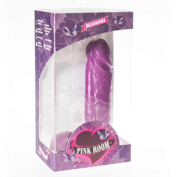 Pink amadeo dildo realístico lila 15.5 cm
