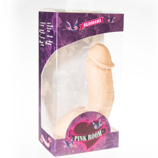 Pink elian dildo realístico natural 17.5 cm