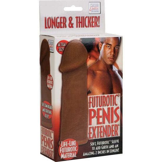 Calexotics futurotic funda extensión pene marrón