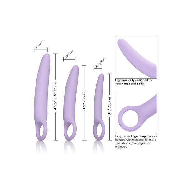 Calexotics dr laura berman alena set de 3 dilatador vaginal silicona