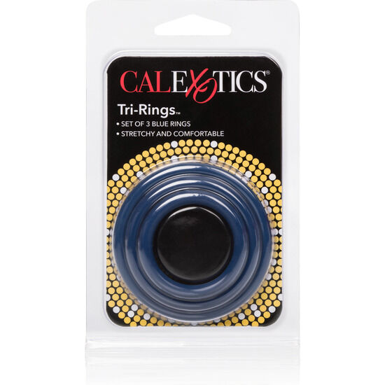 Calexotics set tres anillas azul erección