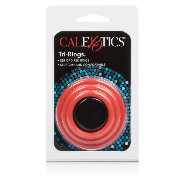 Calexotics set tres anillas erección rojo