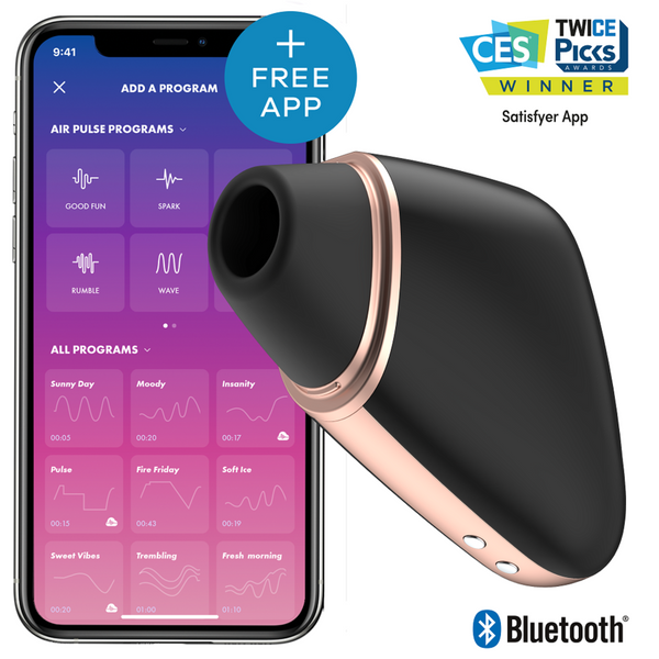 Vibrador blanco satisfyer love triangle estimulador y