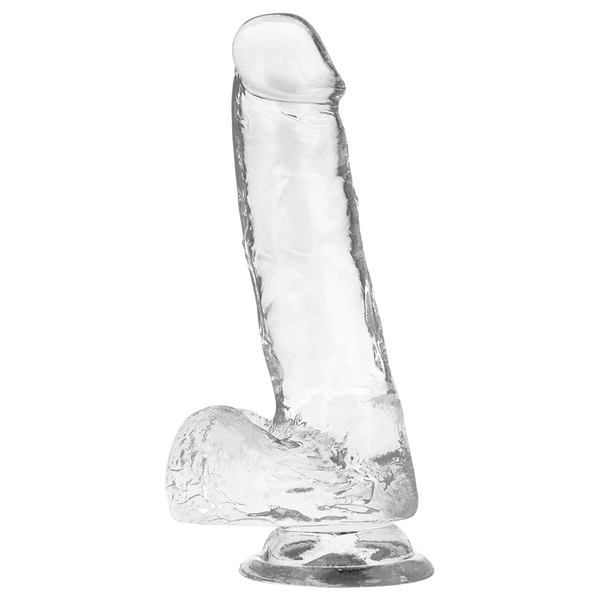 X clear dildo realista transparente 18.5 cm o 3.8 cm