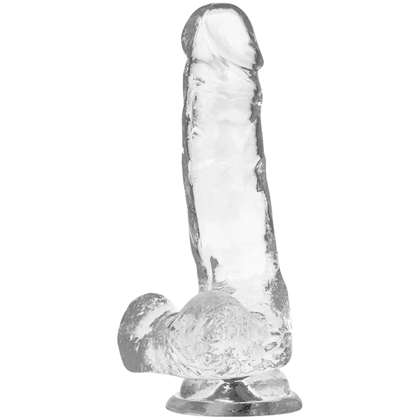 X clear dildo realista transparente 18.5 cm o 3.8 cm