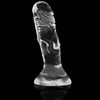 X clear dildo transparente 12 cm o 2.6 cm